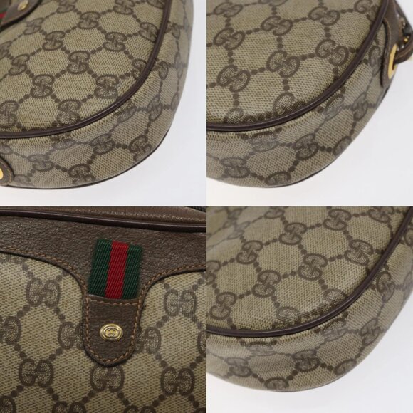 GUCCI GG Supreme Web Sherry Line Shoulder Bag PVC 007 58 6112 8031 Auth BA1765 - Picture 15 of 15